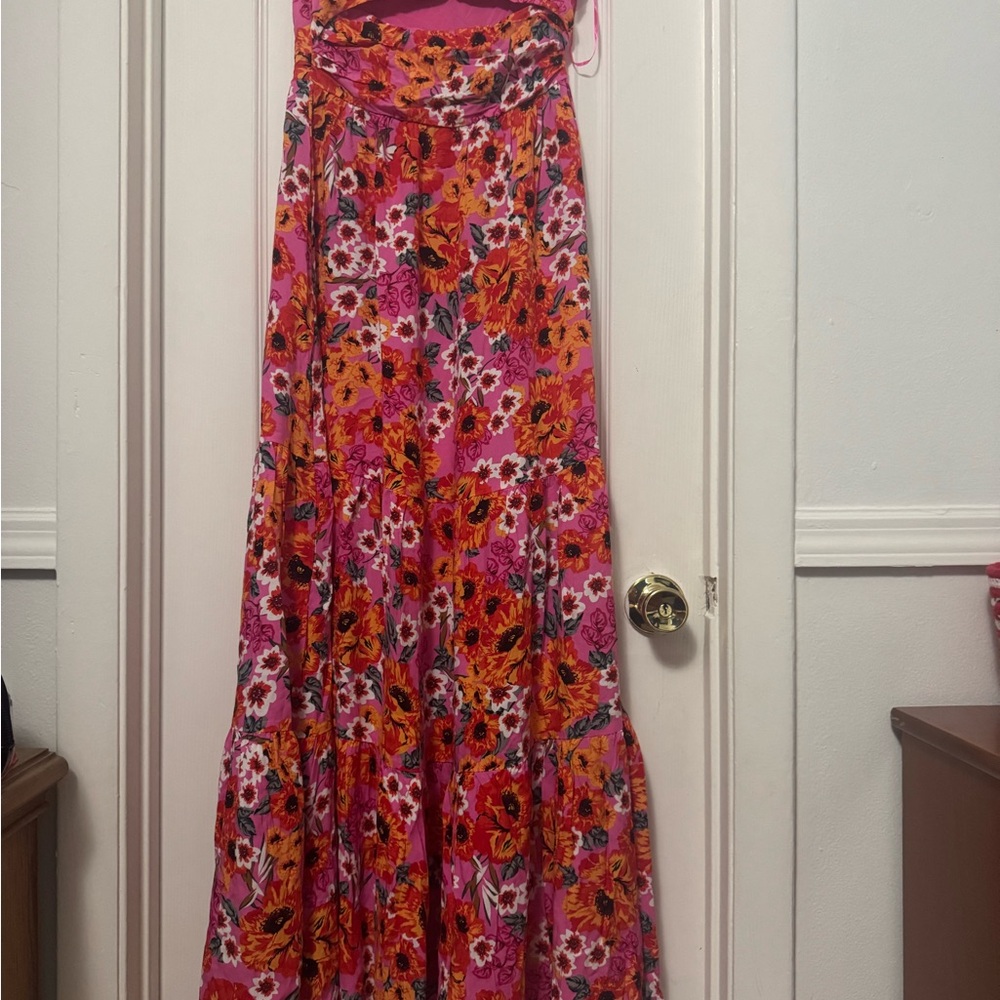 Petal & Pup Pink Floral Maxi Dress